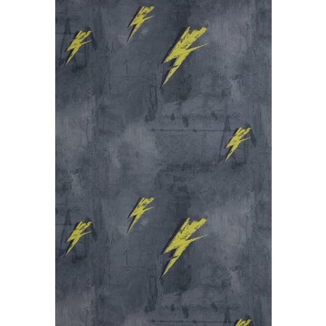 Barneby Gates - Bolt From Mars - Yellow on Charcoal - Flat 2