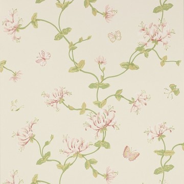 Honeysuckle Garden Pink/Green W7002-03
