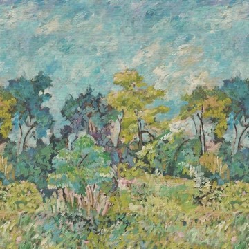 Foret Impressionniste Grasscloth PDG1183/01 Celadon (luonnonkuitu - paneeli)