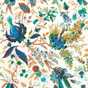 Wonderland Floral Lapis/Emerald/Carnelian 113067