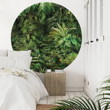 urban-jungle-round-wallpaper-o-130-cm