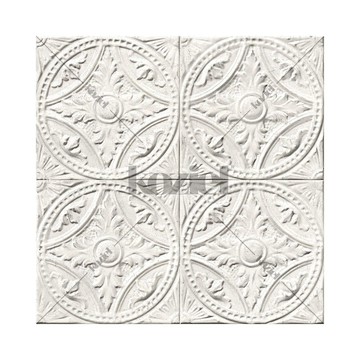 White tin tiles medallion 8888-T121