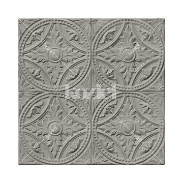 Gray tin tiles medallion 8888-T122