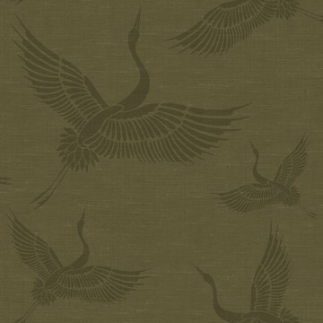 Natural Fabrics Cranes 351-347 758