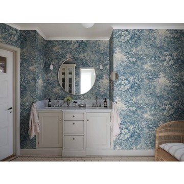 Forest Toile blue per_m room