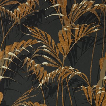 Palm House Charcoal/Gold 216641