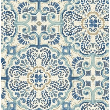 Florentine Blue Faux Tile FD24046