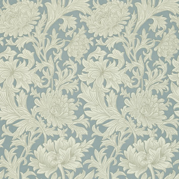 Chrysanthemum Toile China Blue/Cream DMOWCH101