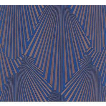 Deco Fan Indigo/Copper 35851