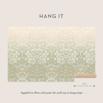 BLACKTHORN SAGE & PINK MURAL info