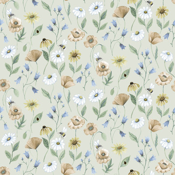 Blåklocka Light Grey/Multi 43103
