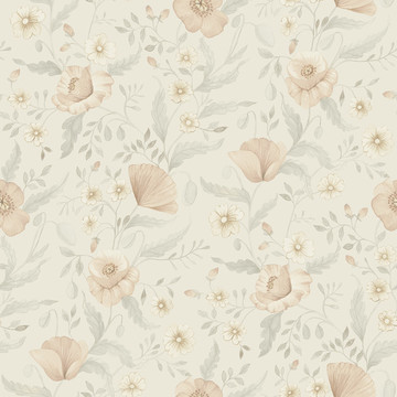 Trädgårdsblommor Light Grey 43116