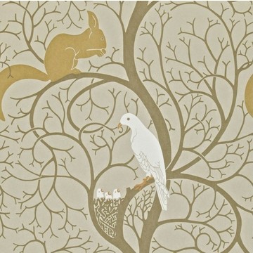 Squirrel &amp; Dove Linen/Ivory DVIWSQ101