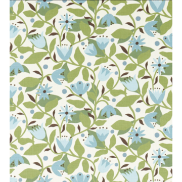 Dancing Daisies Fabric Cornflower 121333