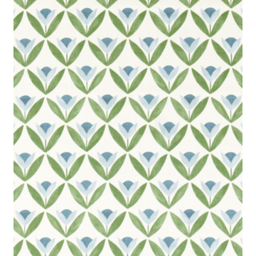 Tulip Trellis Fabric Coast Blue 121329